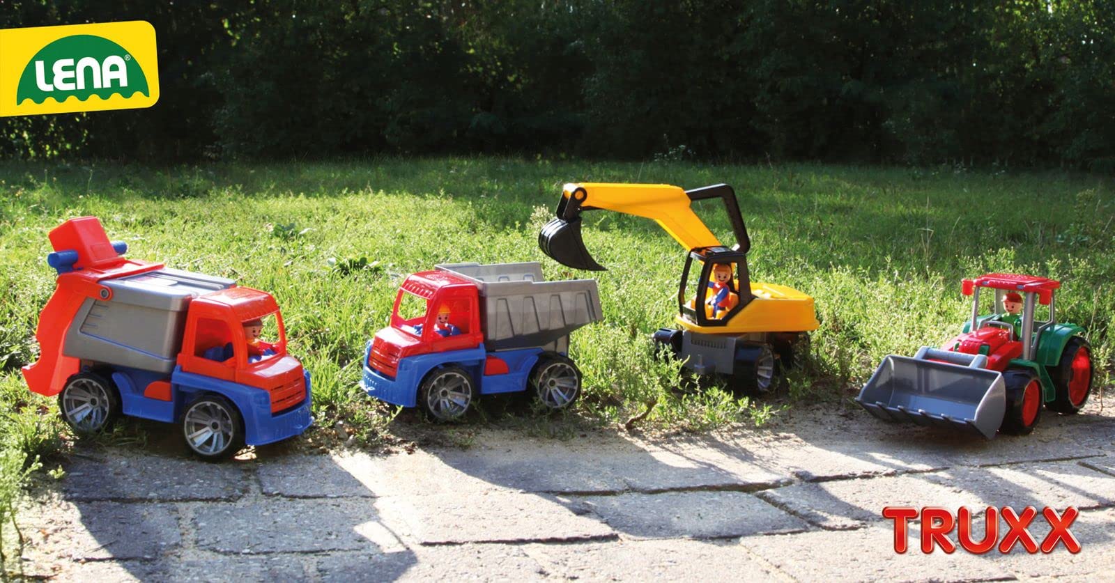 Lena SIMM Spielwaren 04413 - Truxx Betonmischer, ca. 29 cm und Spielfigur - Image 4