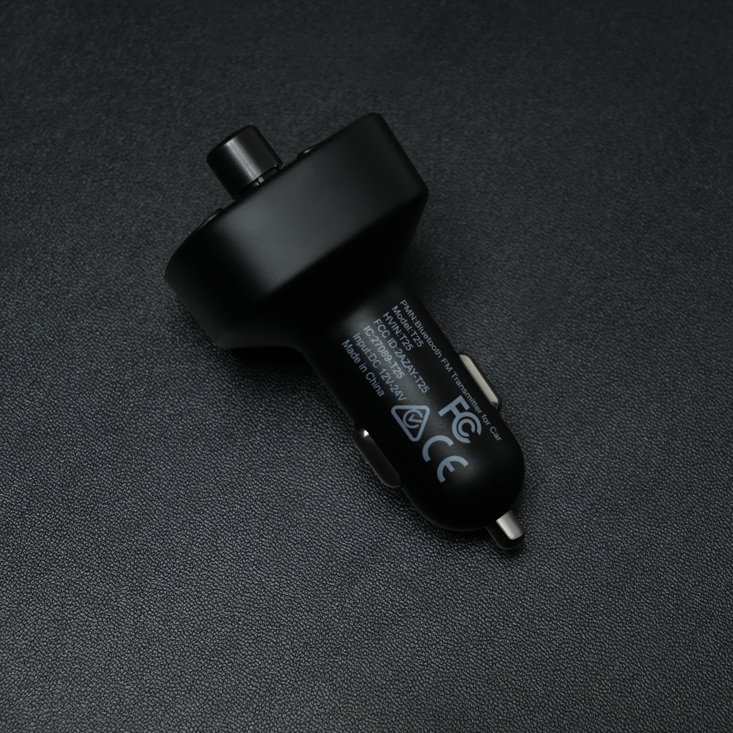 LENCENT Bluetooth FM Transmitter Auto, Musik Adapter für Auto Radio, KFZ Bluetooth Zigarettenanzünder Freisprechanlage, 2 USB Ports, Unterstützt SD-Karte USB-Sticks - Image 2