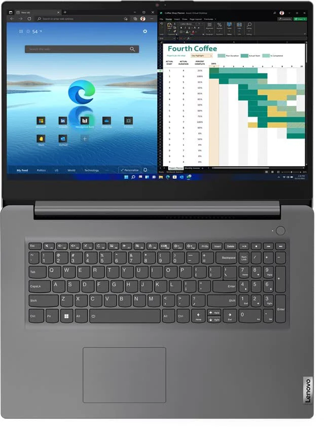 Lenovo (17,3 Zoll FullHD Notebook mit MS Office 2024 Pro (Intel Core 13th Gen U300, 5 Kerne, 4.40 GHz, 24 GB RAM, 1000 GB SSD, Intel UHD, HDMI, BT, Webcam, USB-C/3.0, WLAN, Windows 11 Prof) #7372 - Image 8