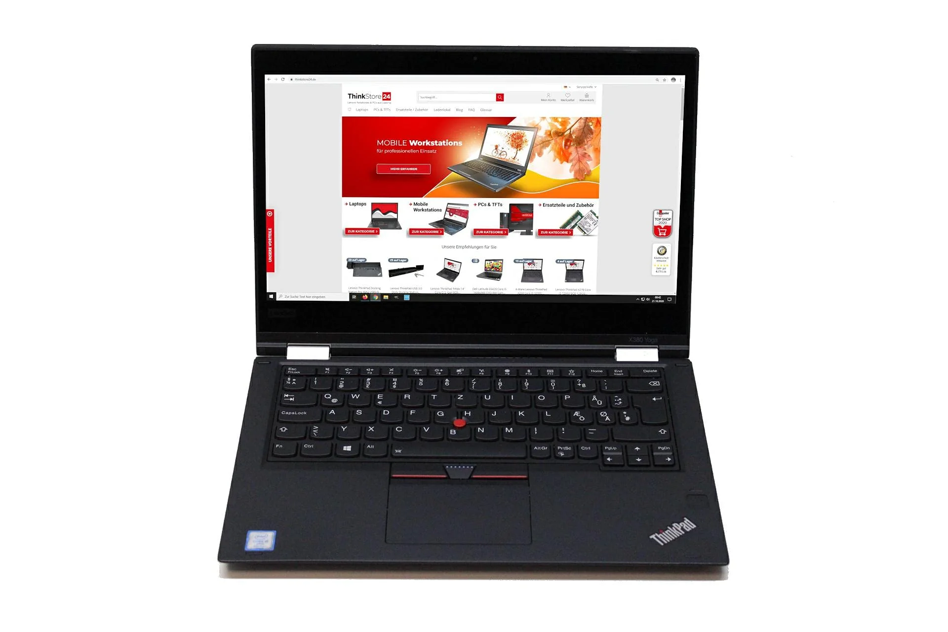 Lenovo A-Ware Thinkpad X380 Yoga 13,3" i5-8350U 8GB RAM 512GB SSD Touch FHD IPS Backlit FPr (Generalüberholt) - Image 3