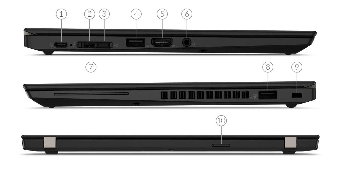 Lenovo Business Laptop Notebook ThinkPad X395 Ryzen 3 Pro 3300U 8GB 256GB SSD 1920x1080 Windows 10 (Generalüberholt) - Image 4