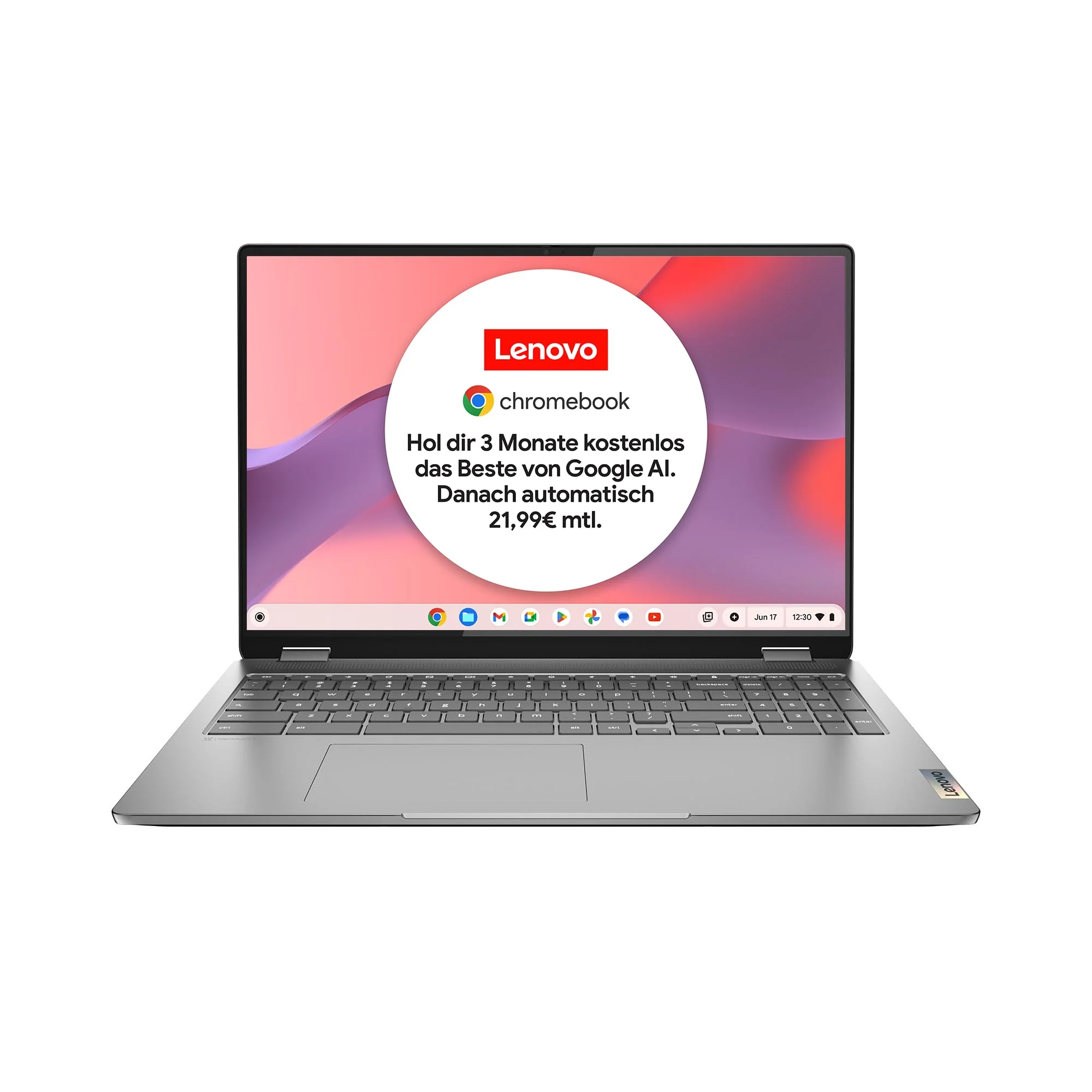 Lenovo Chromebook IdeaPad Flex 3 Convertible Laptop | 15.6" Full HD Display | Intel Celeron N4500 | 8GB RAM | 128GB eMMC | Intel UHD Grafik | ChromeOS | QWERTZ | grau | 3 Monate Premium Care - Image 15