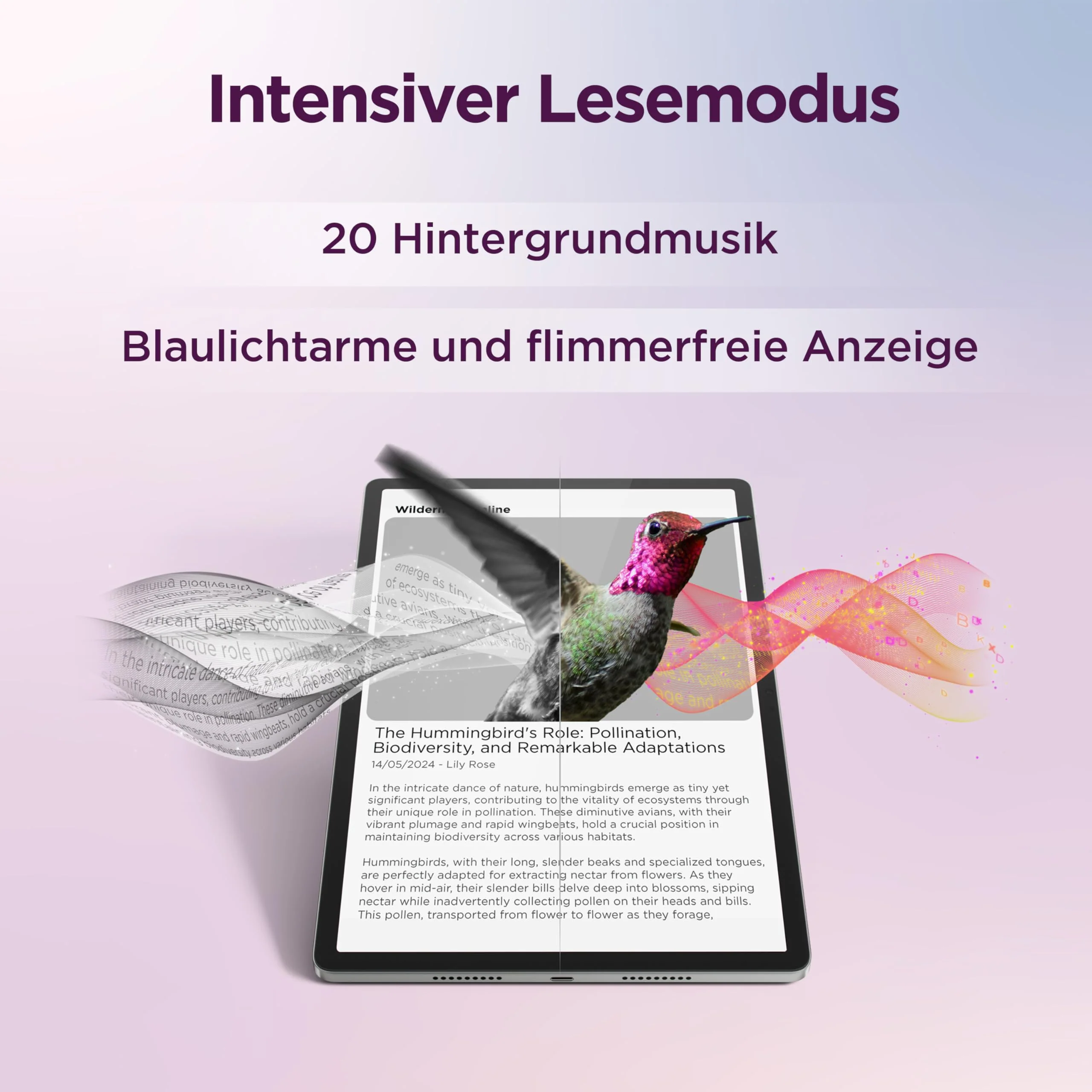 Lenovo Idea Tab Pro Tablet | 12.7" 3K Display | MediaTek Dimensity 8300 | 8GB RAM | 256GB eMMC | Android 14 | Seafoam Green | inkl. Pen Plus - Image 8