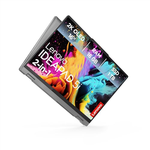 Lenovo IdeaPad 5i 2-in-1 Laptop | 16" 2K OLED Touch Display | Intel Core 7 150U | 16GB RAM | 1TB SSD | Intel Grafik | Win11 | QWERTZ | Luna Grau | Beleuchtete Tastatur | 3 Monate Premium Care - Image 11