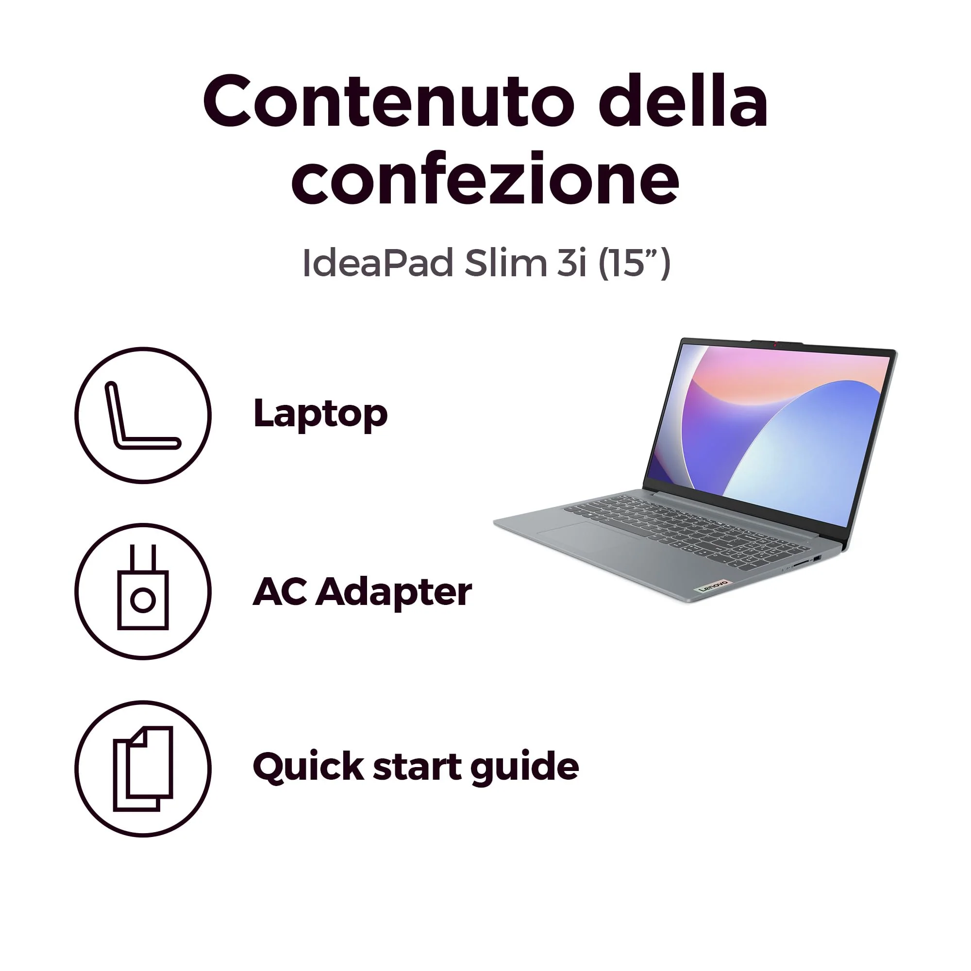 Lenovo IdeaPad Slim 3 Notebook 15,6 Zoll (39,6 cm) FHD (1920 x 1080), Intel Core i7-13620H, RAM 16 GB, 512 GB SSD, WiFi 6, Windows 11 - Arctic Grey, exklusiv von Amazon, Portugiesisch QWERTY - Image 2