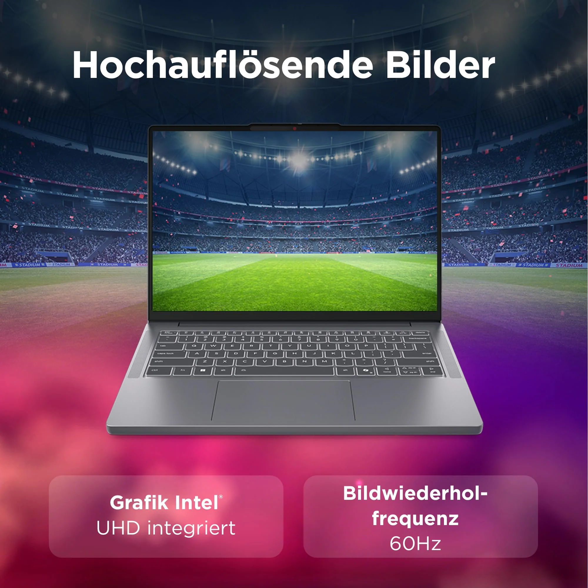 Lenovo IdeaPad Slim 3i Laptop | 14" WUXGA Display | Intel Core i5 13420H | 16GB RAM | 512GB SSD | Intel UHD Grafik |Windows 11 | QWERTZ | Luna Grau | 3 Monate Premium Care - Image 4