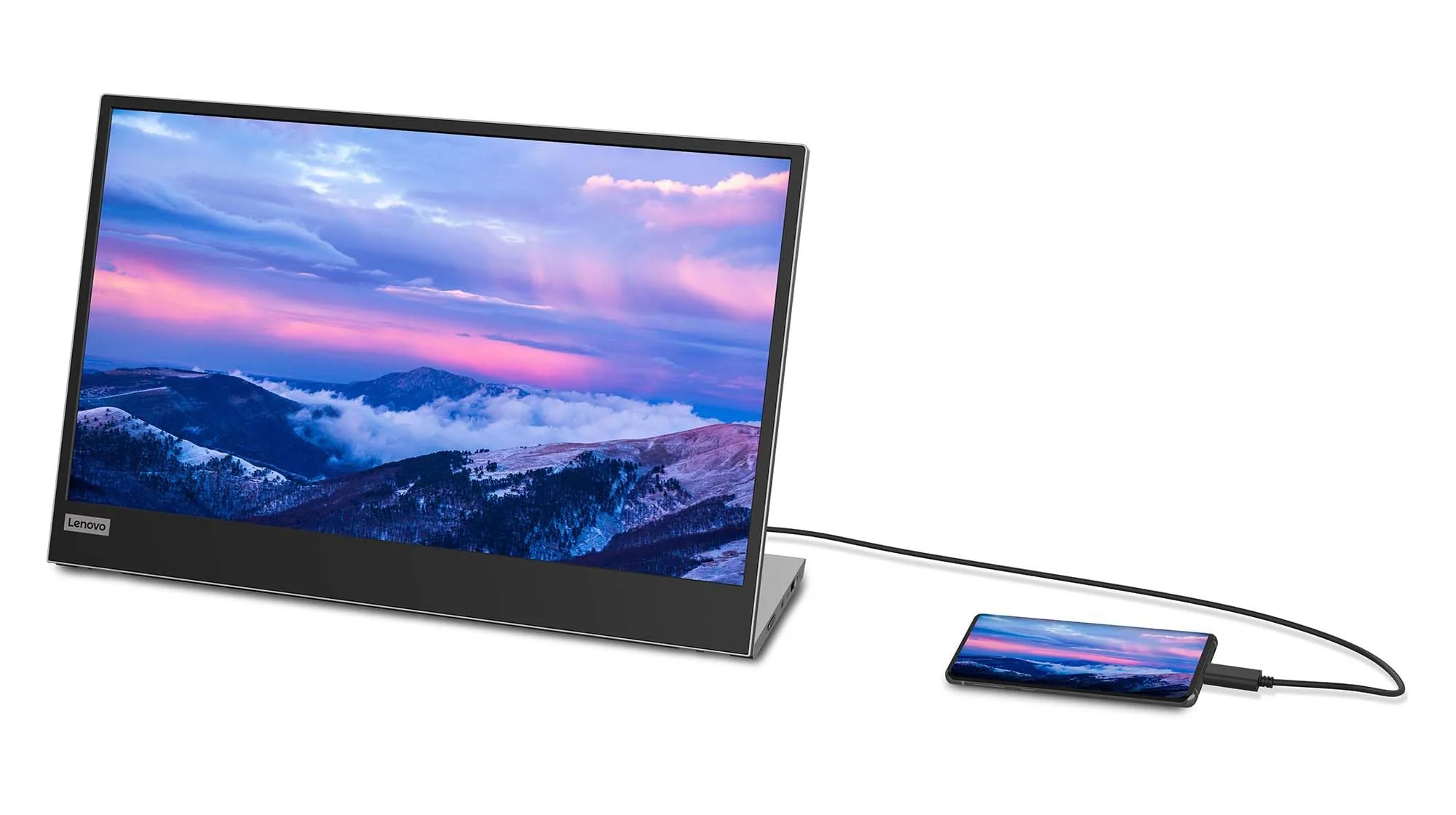 Lenovo L15 | 15,6" Full HD Monitor | 1920x1080 | 60Hz | 250 nits | 6ms Reaktionszeit | IPS-Panel | USB-C 3.2 | USB 2.0 | entspiegelt | 0,86kg | schwarz | inkl. USB-C Kabel - Image 11