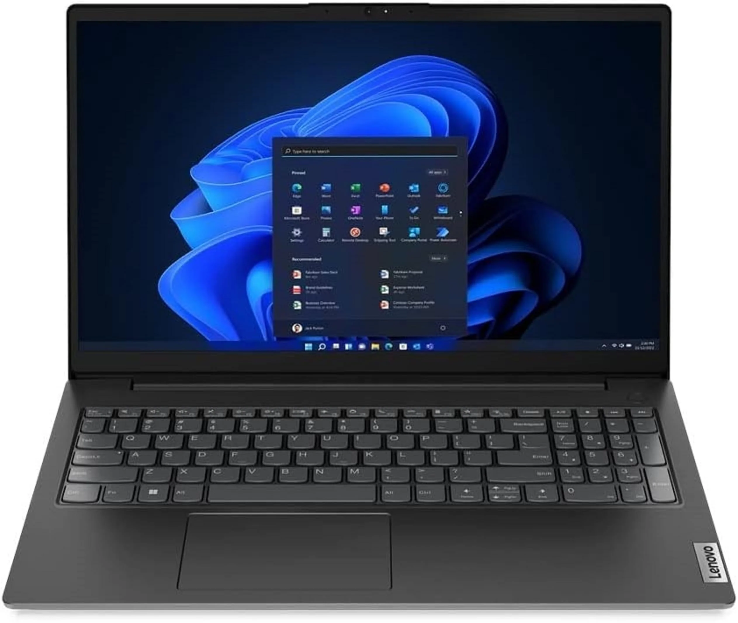 Lenovo Laptop 15,6 Zoll, Intel Quad Core N6000, 4 x 3.30 GHz, 16 GB RAM, 2000 GB SSD, Norton 360, Windows 11