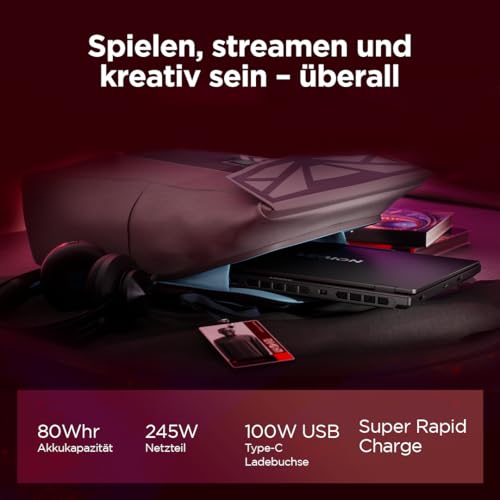Lenovo Legion 5 Gaming AI Laptop | 15.1" WQXGA 165 Hz OLED Display | NVIDIA GeForce RTX 5060 | AMD Ryzen AI 7 350 | 16GB RAM | 1TB SSD | Win11 | QWERTZ | Eclipse Black | 3 Monate GamePass - Image 4