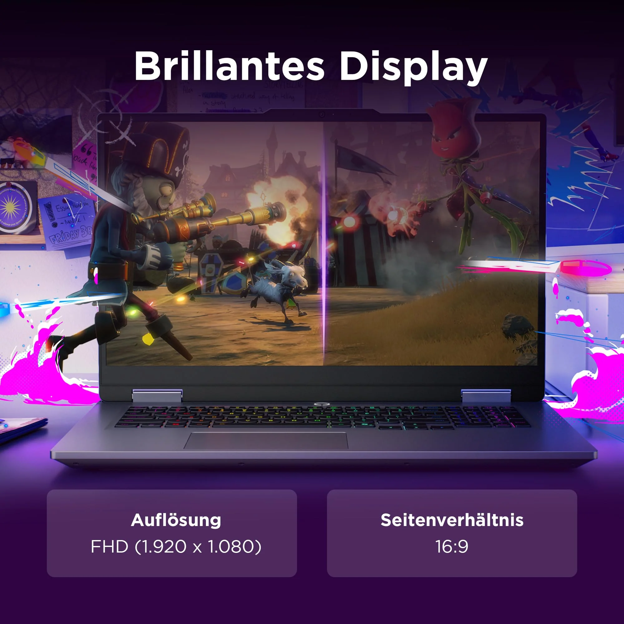 Lenovo LOQ Gaming AI Laptop | 17.3" Full HD 165Hz Display | NVIDIA GeForce RTX 5070 | Intel Core i7-14700HX | 16GB RAM | 1TB SSD | Win11 | QWERTZ | 24-Zonen-RGB-Tastatur | Grau | 3 Monate GamePass - Image 6