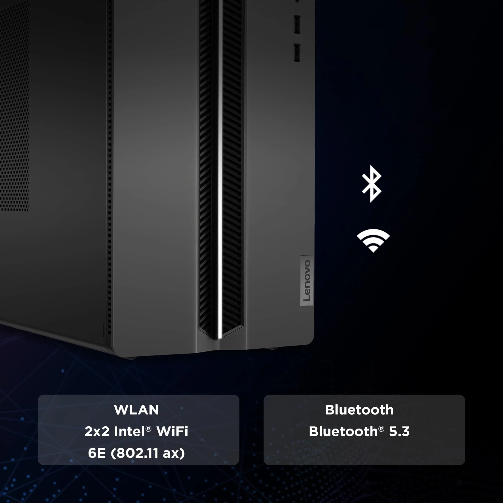 Lenovo LOQ Gaming Desktop-PC | Intel Core i5-14400F | 16GB RAM | 1TB SSD | NVIDIA GeForce RTX 4060 | Windows 11 Home | QWERTZ | schwarz | 3 Monate Premium Care - Image 3