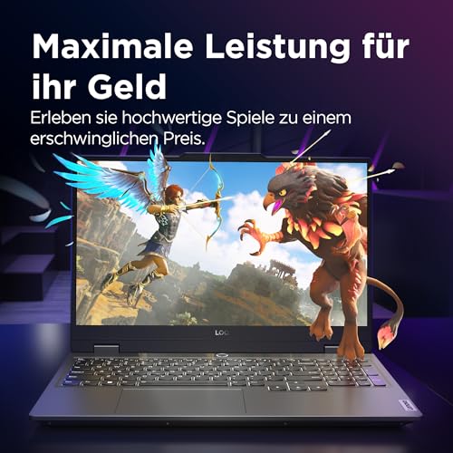 Lenovo LOQ Gaming Laptop | 15,6" Full HD 16:9 Display | 144Hz | AMD Ryzen 7 7435HS | 16GB RAM | 1TB SSD | NVIDIA GeForce RTX4060 TGP 105W | G-Sync |QWERTZ | grau | AI Chip LA1 - Image 5