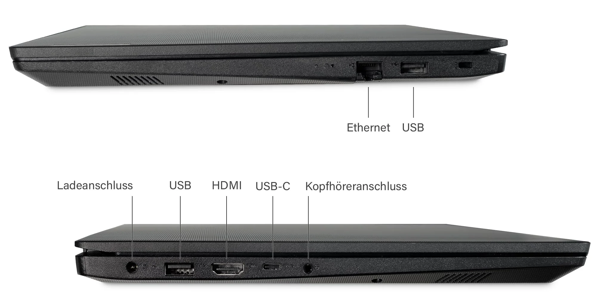 Lenovo - Schneller Laptop mit Intel Celeron N4500 2x2.80 GHz - 15,6 Zoll Full HD Notebook - 16GB DDR4 RAM - 512GB SSD - Webcam - Bluetooth - USB 3.2 - WLAN - inklusive Win 11 Pro + Greed Laptoptasche - Image 3