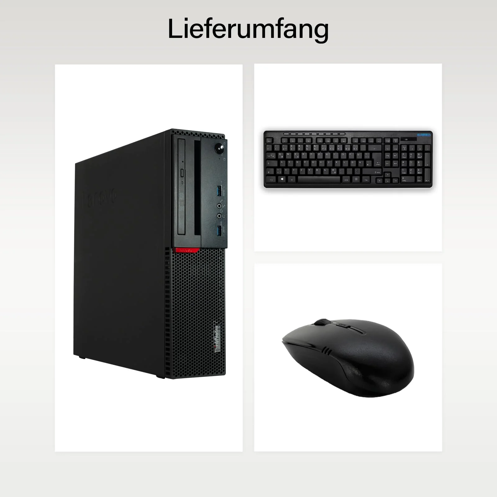 Lenovo - Schneller PC mit Іntel Core i7 - Desktop Computer + Silent Rechner für Büro & Home Office mit 4,0 GHZ - 32GB RAM - 1TB SSD - USB3.0 - WLAN - inkl Windows 11 Pro + Maus/Tastatur - Image 5