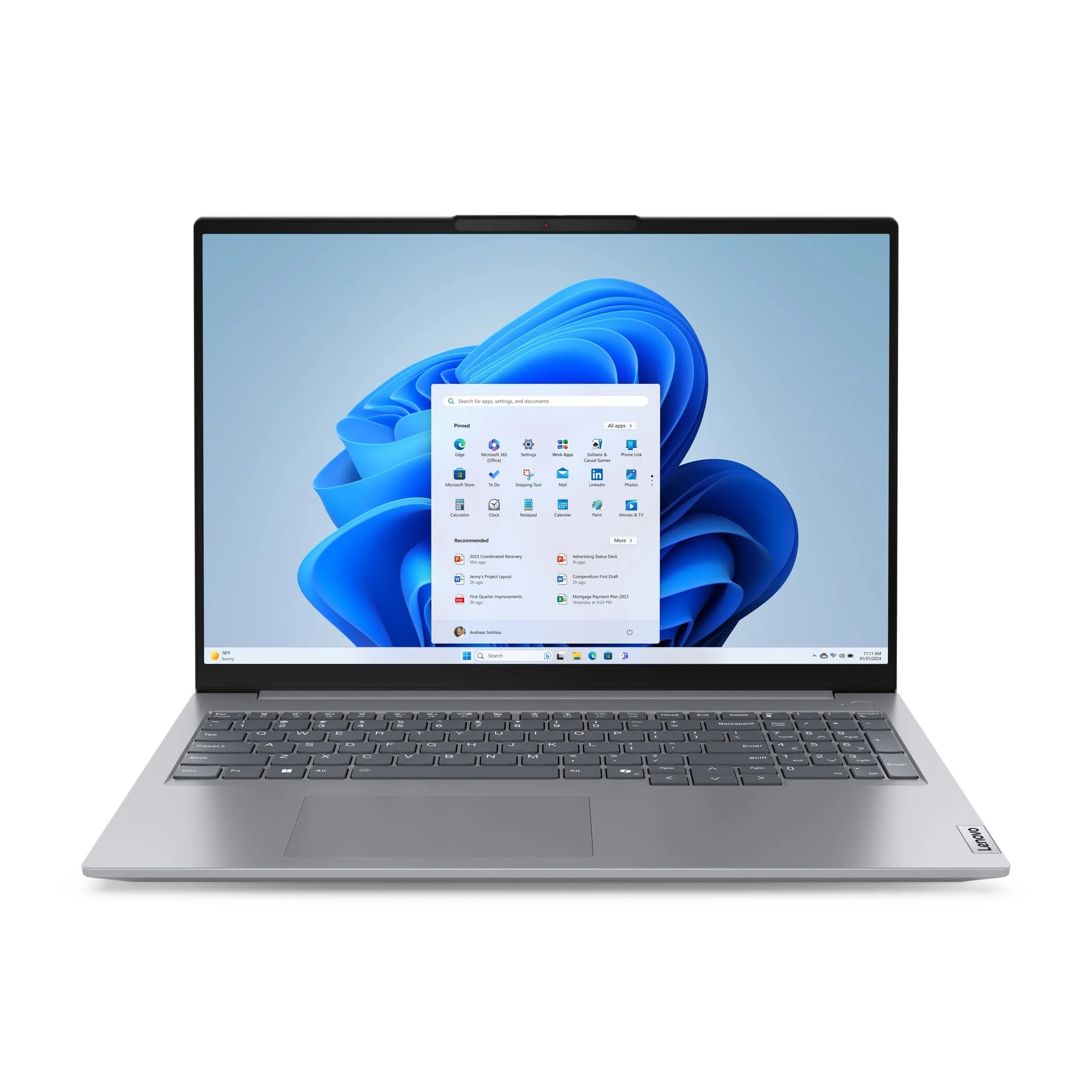 Lenovo ThinkBook 16 G7・16" WUXGA・Ryzen 5 7535HS・8GB・256GB SSD・Win11 Pro・Notebook・(21MW0020GE) (EAN: 0198153118397)