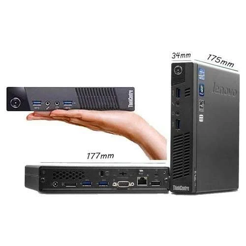 Lenovo ThinkCentre M93p USDT Tiny Quad Core i5-4590T 256GB Solid State Drive (SSD) 8 GB Speicher Win 10 Pro WLAN Mini PC Desktop (Generalüberholt) - Image 5