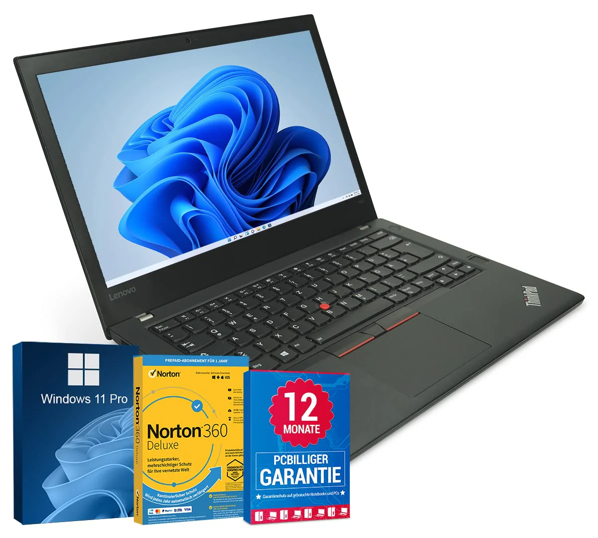 Lenovo ThinkPad T470 14 Zoll Full HD Laptop Intel Core i5-7300U@ bis zu 3,5 GHz 16 GB 512 GB SSD mit Windows 11 Pro & GRATIS Antiviren-Software inkl. 12 Monate Garantie (Generalüberholt) - Image 2