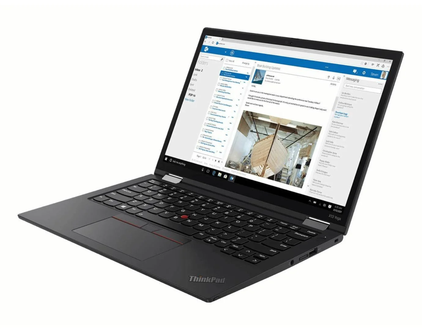 Lenovo ThinkPad X13 Yoga Gen 2 13,3 Zoll Touch Display Intel Core i5 1145G7 256GB SSD Festplatte 16GB Speicher Windows 11 Pro 4G LTE Webcam Notebook Laptop (Generalüberholt) - Image 4