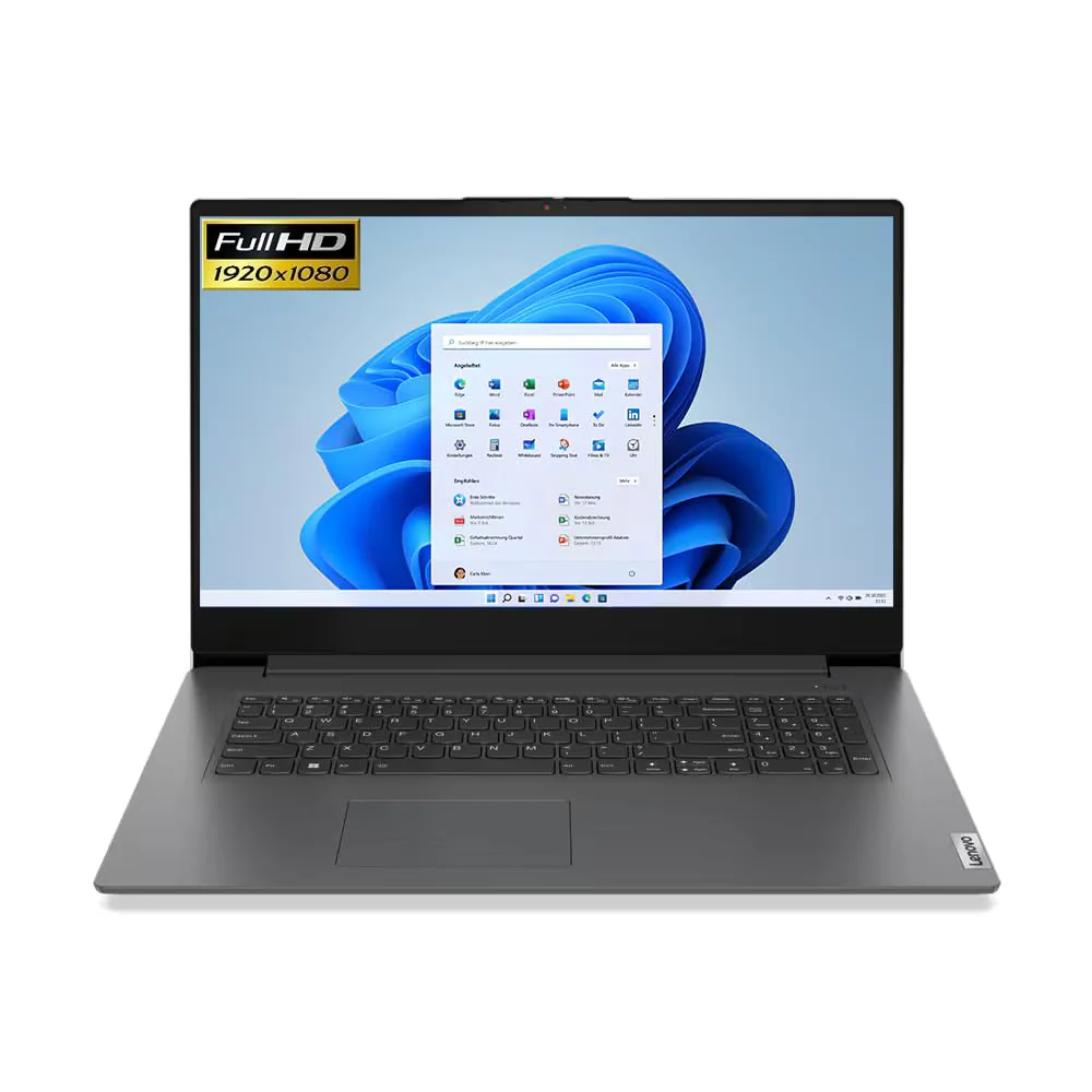 Lenovo V17 G4 Notebook 17,3" Intel U300 @4,4GHz 16GB DDR4 512GB NVMe SSD FHD IPS Windows 11 Laptop //Notebooktasche