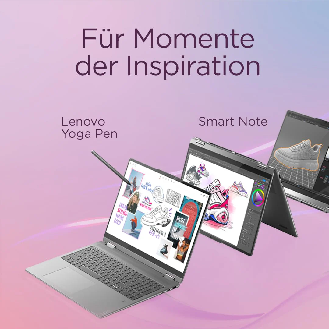 Lenovo Yoga 7i 2-in-1 AI Laptop | Copilot+ PC | 14" 2.8K OLED | Intel Core Ultra 7 | 16GB RAM | 512GB SSD | Intel Arc Grafik | Win11 | QWERTZ | inkl. Yoga Pen | 3 Jahre Garantie Exklusiv bei Amazon - Image 10