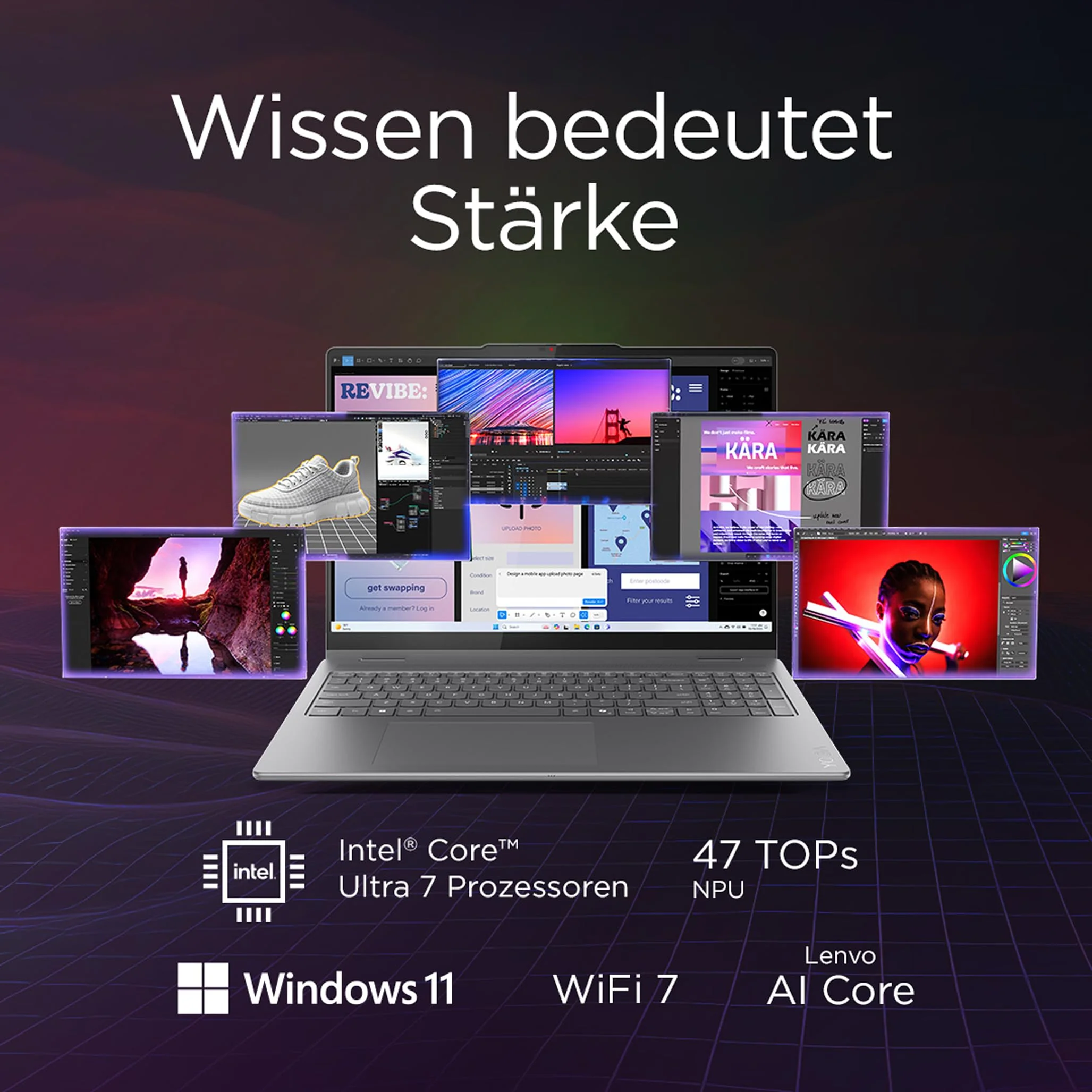 Lenovo Yoga 7i 2-in-1 Laptop | Copilot+ PC | 16" 2.8K WUXGA OLED | Intel Core Ultra 7 | 32GB RAM | 1TB SSD | Intel Arc Grafik | Win11 | QWERTZ | inkl. Yoga Pen | 3 Jahre Garantie Exklusiv bei Amazon - Image 11