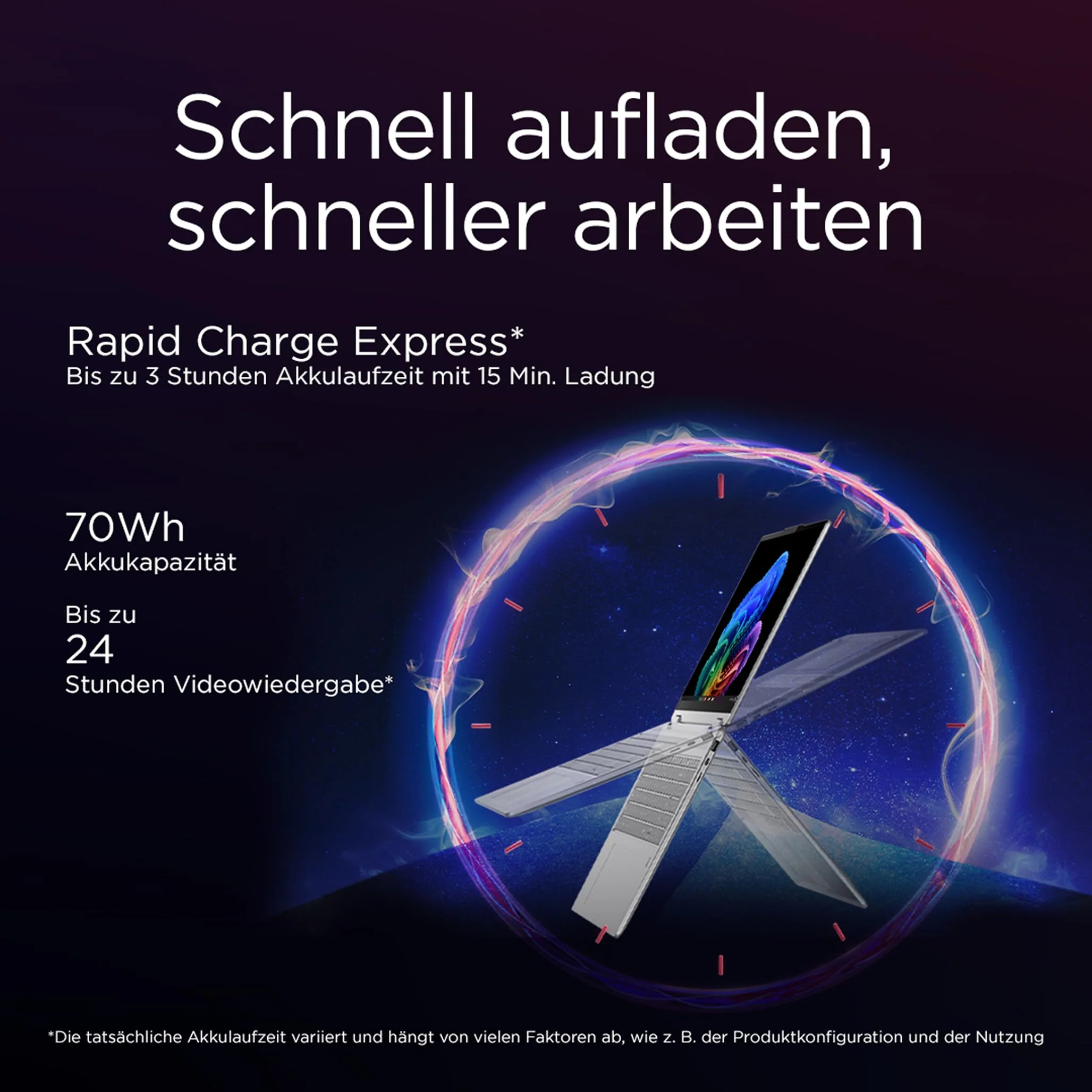 Lenovo Yoga 7i 2-in-1 Laptop | Copilot+ PC | 16" 2.8K WUXGA OLED | Intel Core Ultra 7 | 32GB RAM | 1TB SSD | Intel Arc Grafik | Win11 | QWERTZ | inkl. Yoga Pen | 3 Jahre Garantie Exklusiv bei Amazon - Image 6