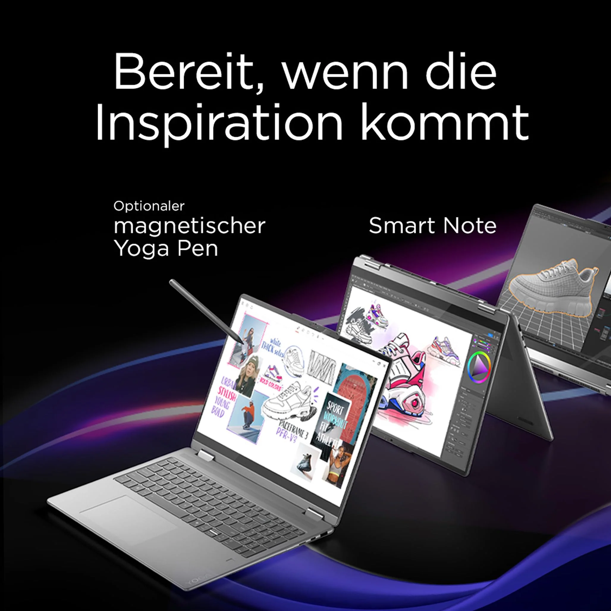 Lenovo Yoga 7i 2-in-1 Laptop | Copilot+ PC | 16" 2.8K WUXGA OLED | Intel Core Ultra 7 | 32GB RAM | 1TB SSD | Intel Arc Grafik | Win11 | QWERTZ | inkl. Yoga Pen | 3 Jahre Garantie Exklusiv bei Amazon - Image 8
