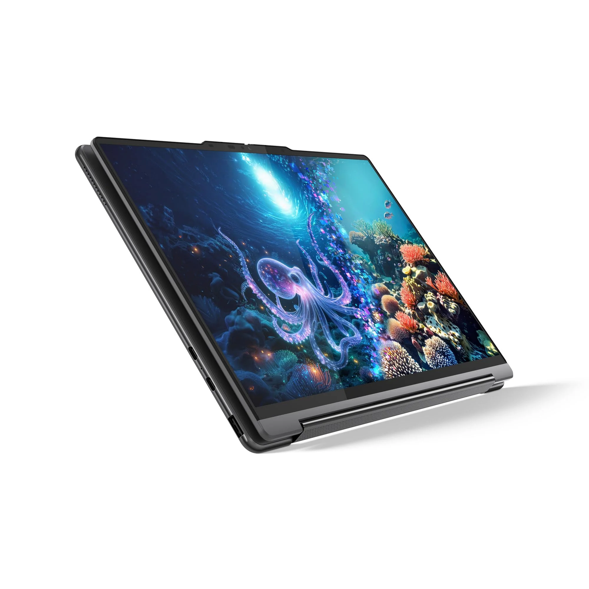 Lenovo Yoga 9i 2-in-1 Aura Edition Laptop | Copilot+ PC AI | 14" WQUXGA OLED Touch Display | Intel Core Ultra 7 | 32GB RAM | 1TB SSD | Intel Arc 140V Grafik | Windows 11 Home | QWERTZ | Luna Grau - Image 6