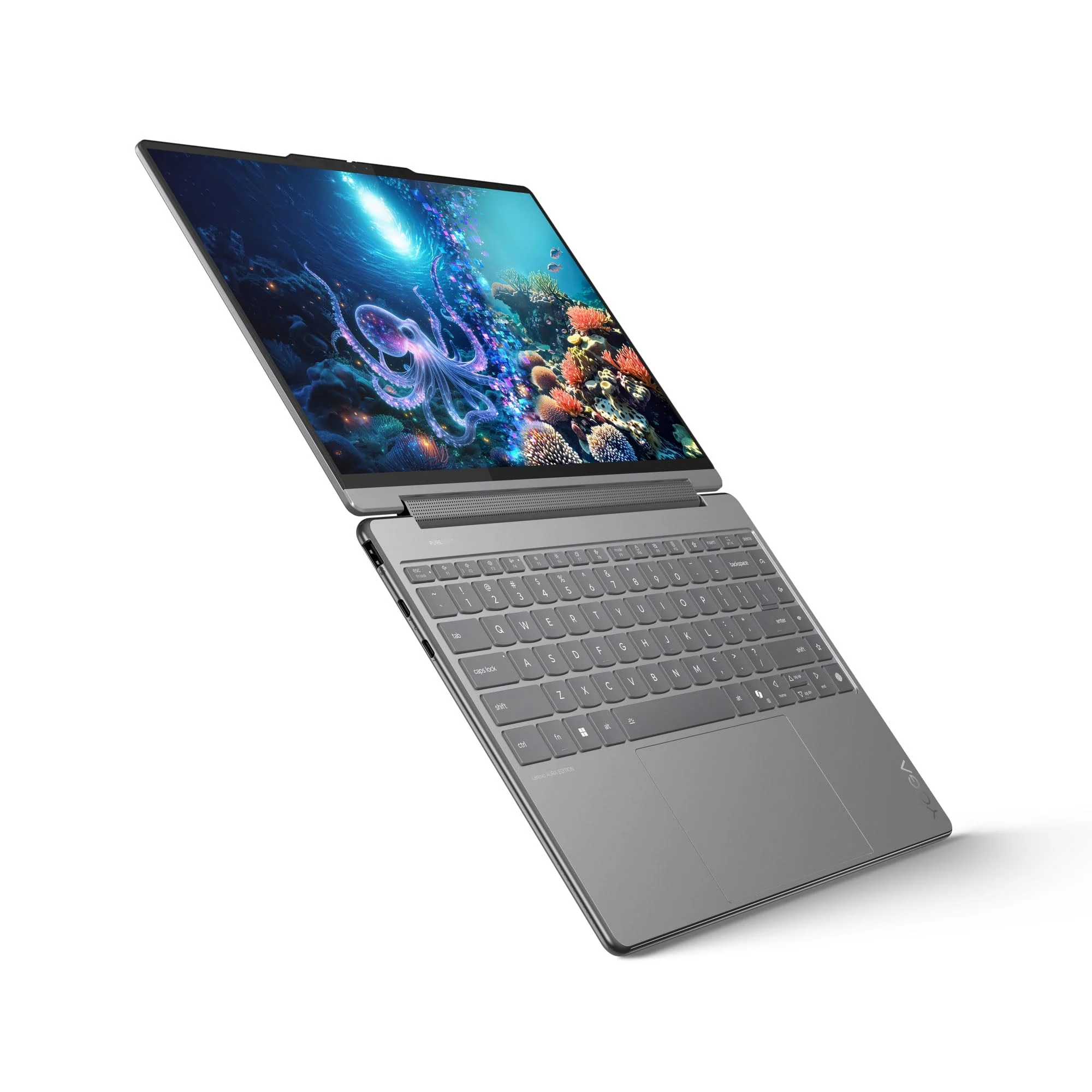 Lenovo Yoga 9i 2-in-1 Aura Edition Laptop | Copilot+ PC AI | 14" WQUXGA OLED Touch Display | Intel Core Ultra 7 | 32GB RAM | 1TB SSD | Intel Arc 140V Grafik | Windows 11 Home | QWERTZ | Luna Grau - Image 8
