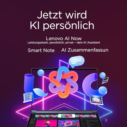 Lenovo Yoga Book 9i AI Laptop | 2x14'' 2.8K WQXGA OLED-Toch Display | Intel Core Ultra 7 | 32GB RAM | 1TB SSD | Intel Arc 140T Grafik | Windows 11 Home | QWERTZ | Tidal Teal | 3 Jahre Premium Care - Image 9