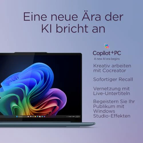 Lenovo Yoga Slim 7 Laptop | Copilot+ PC | 14" 2.8K WUXGA OLED Display | AMD Ryzen AI 5 340 | 16GB RAM | 512GB SSD | AMD Radeon Grafik | Win11 | QWERTZ | Tidal Teal | 3 Monate Premium Care - Image 4