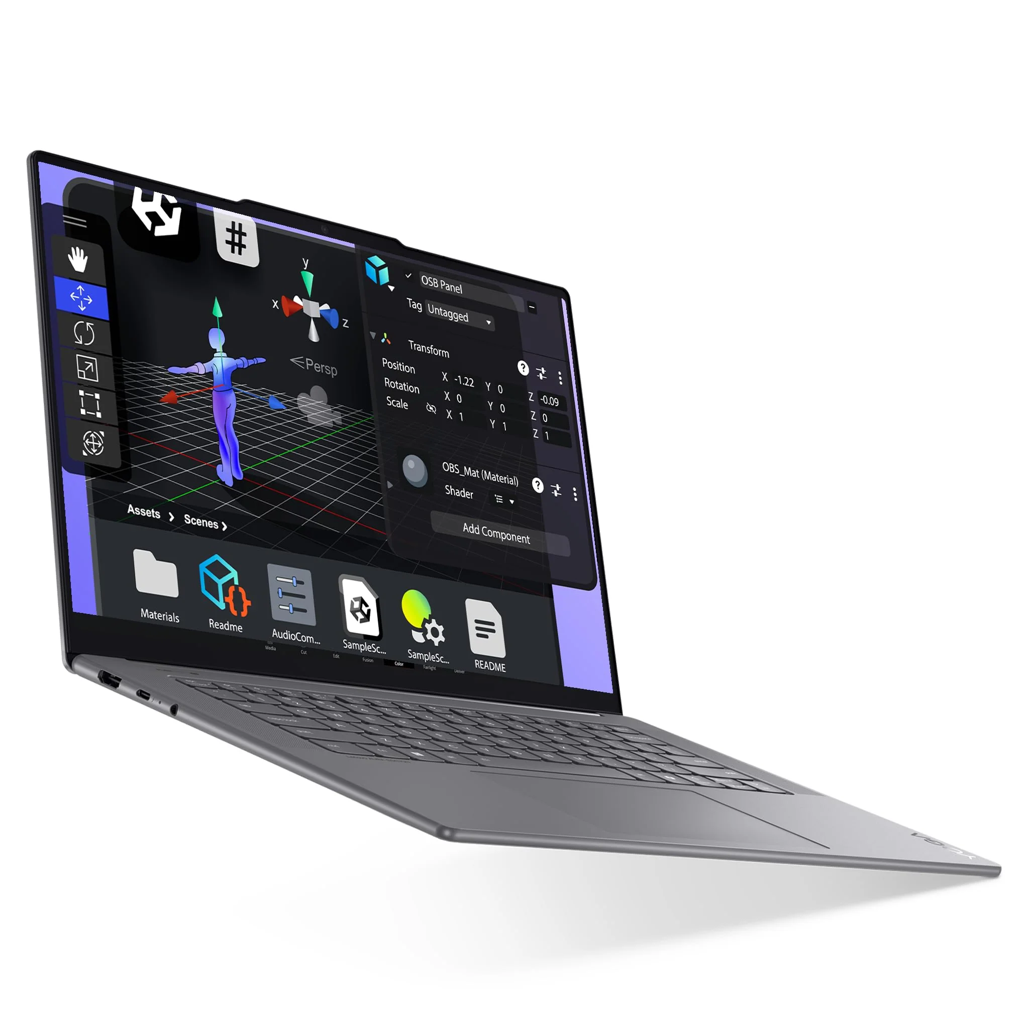 Lenovo Yoga Slim 7i Laptop, Intel Core Ultra 7-258V, 32 GB LPDDR5x RAM, 2 TB PCIe SSD, 15.3" 2.8K Display, Intel Arc Grafik 140V, QWERTZ Tastatur, Windows 11 Home, Luna Grey - Image 9