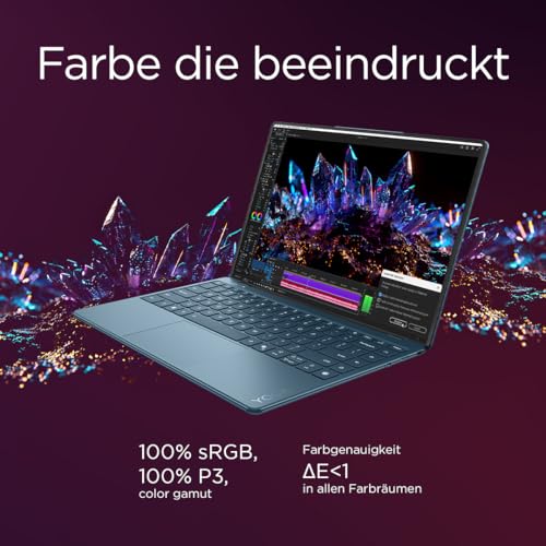 Lenovo Yoga Slim 9i Laptop | Copilot+ PC |14" 4K WQUXGA OLED Touch Display | Intel Core Ultra 7 | 32GB RAM | 1TB SSD | Intel Arc Grafik | Windows 11 Home | QWERTZ | Tidal Teal | 3 Jahre Premium Care - Image 8