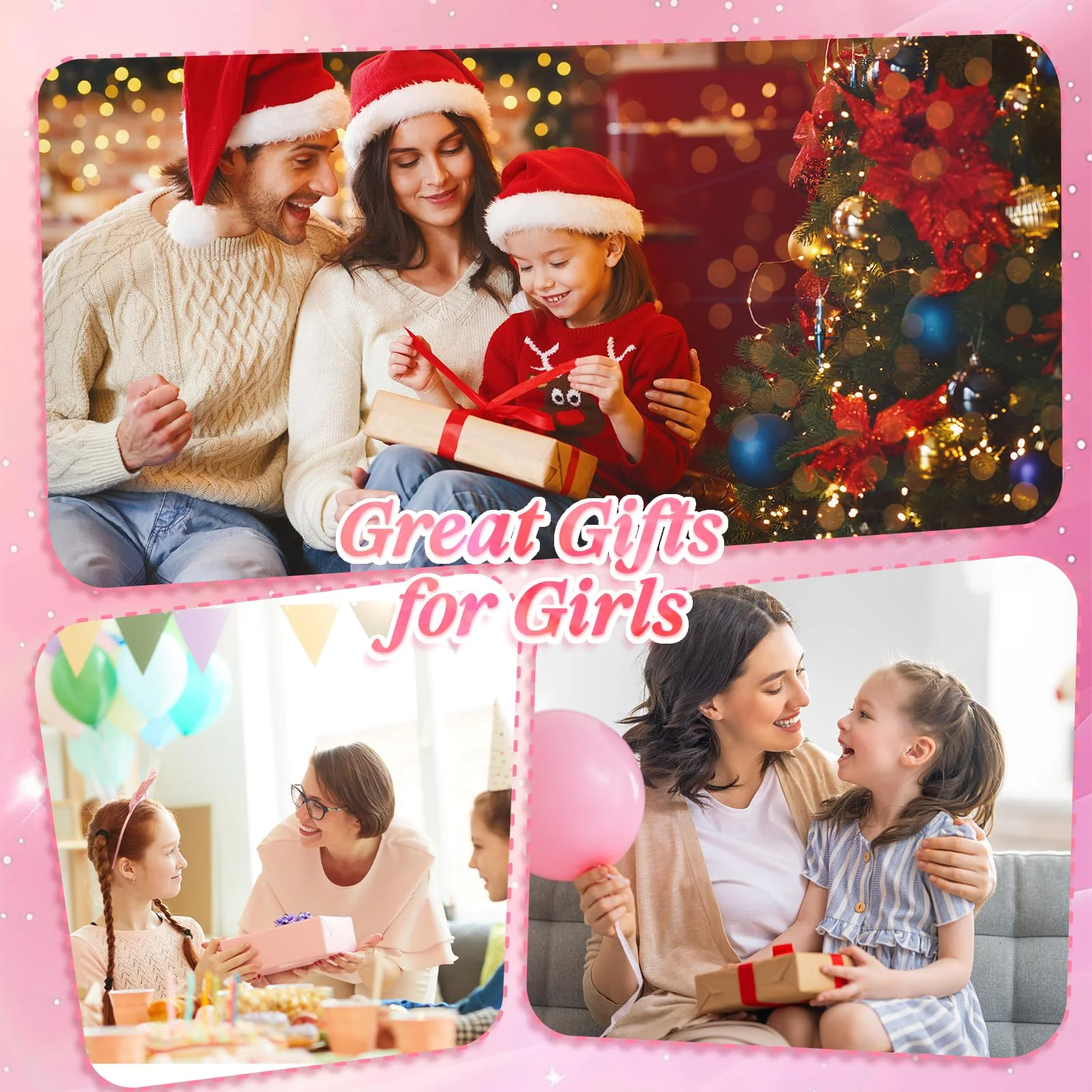 Lenski Einhorn Geschenke für Mädchen, Kleinigkeiten für Adventskalender Füllung Mädchen Geschenke 4-12 Jahre, Bastelset Kinder ab 6 Jahre, Armbänder Selber Machen, Weihnachtsgeschenke für Kinder - Image 3