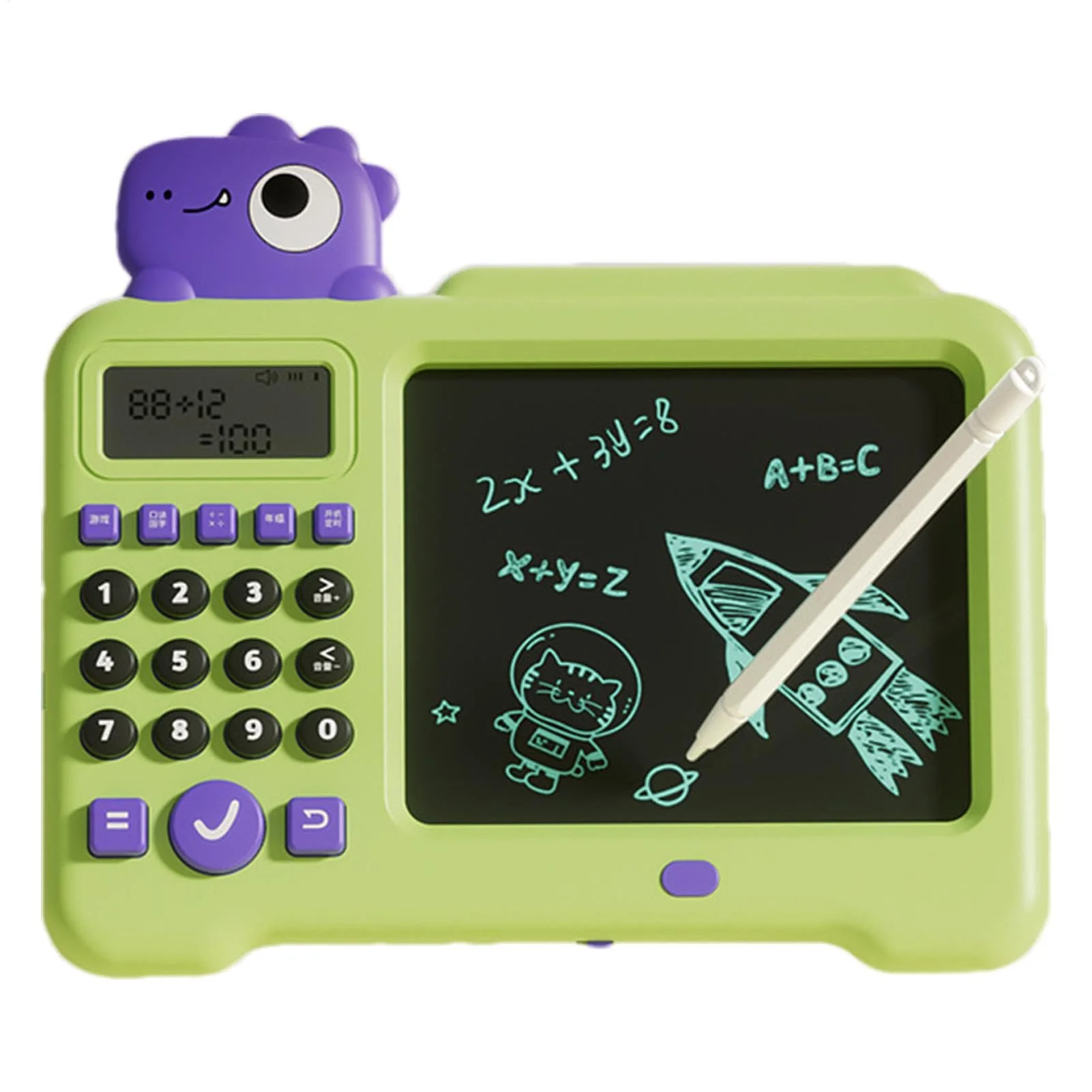 Lernspielzeug zum Zeichnen, LCD-Schreibtablett - Kinder 2-in-1-Schreibtablett LCD-Elektrospielzeug - National Learning Zeichenblock, Lernspielzeug, löschbares Kritzelbrett für Kinder