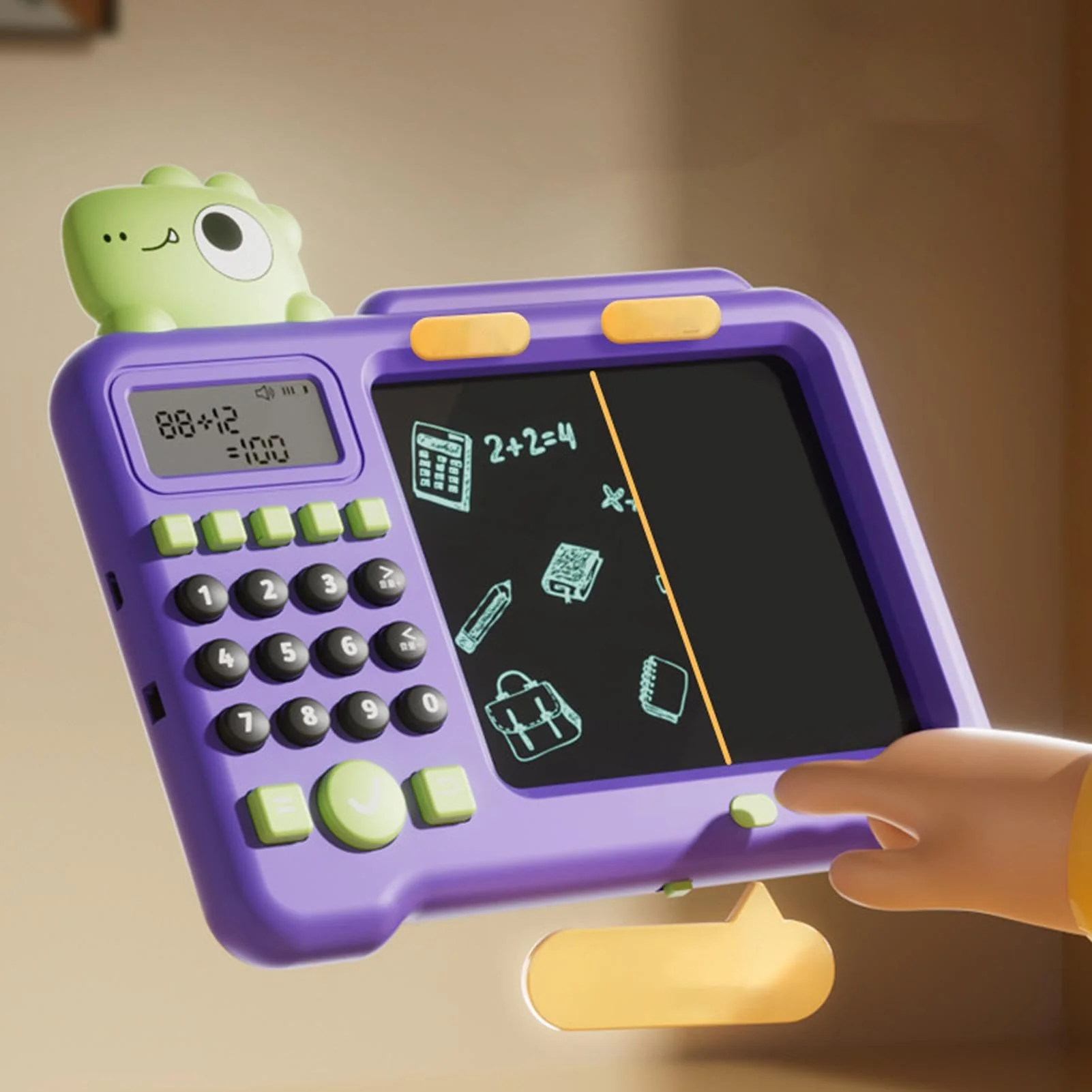 Lernspielzeug zum Zeichnen, LCD-Schreibtablett,LCD-Zeichen- und Schreibtablett 2-in-1-Elektrospielzeug | National Learning Zeichenblock, Lernspielzeug, löschbares Kritzelbrett für Kinder - Image 3