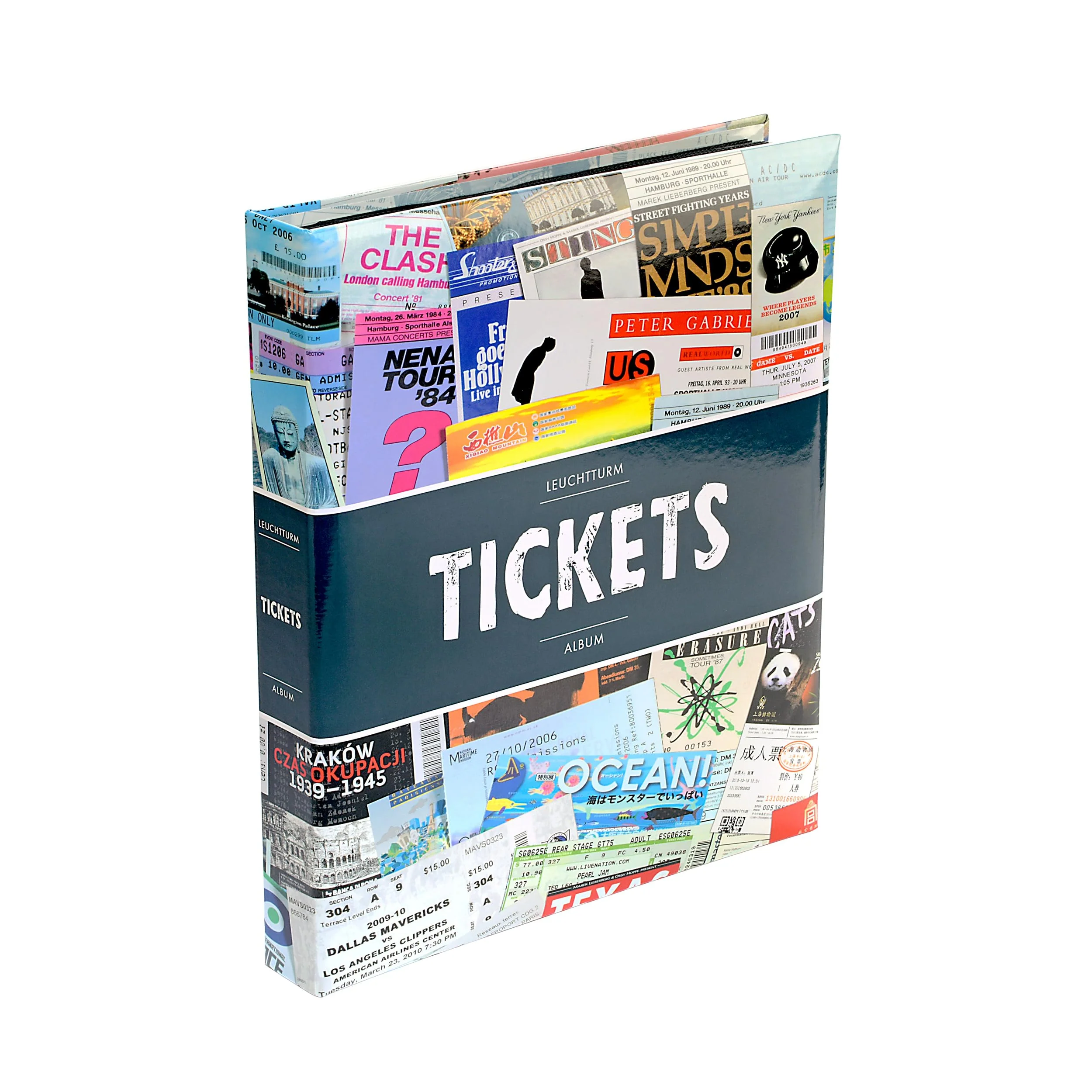 Leuchtturm 357971 Ticket-Sammelalbum - Album für 156 Eintrittskarten, Konzertkarten und Tickets