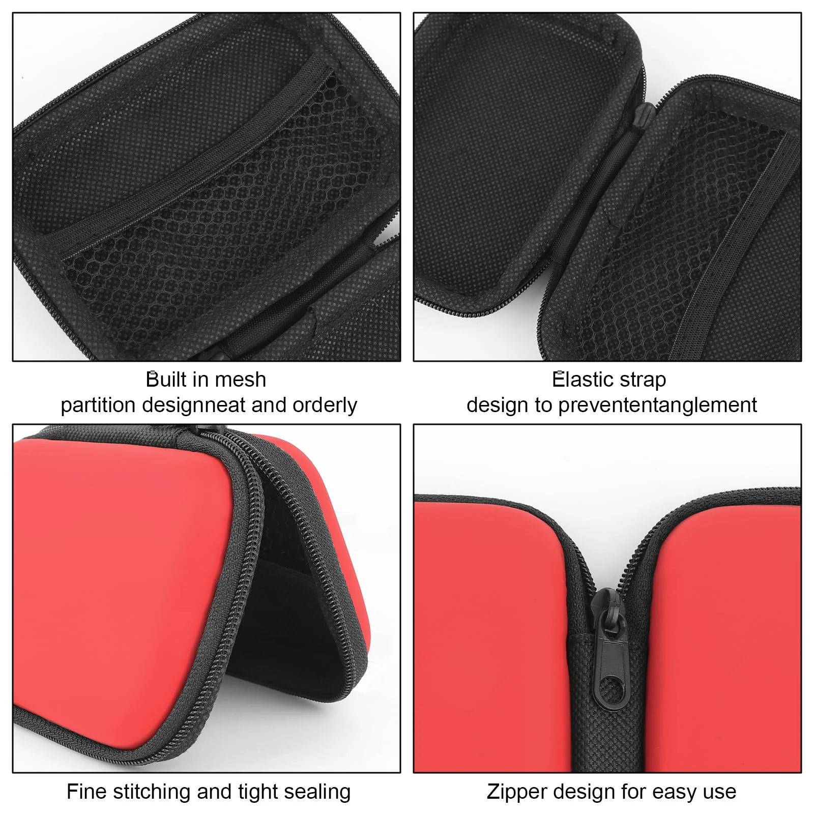 LFBEST 6 Stück Spielkarten Box,Staub Spielkarten Aufbewahrung für Kartenspiele UNO,Wasserdicht Kabeltasche Erweiterbar Kabel Organizer Tasche für Jungen Oder Mädchen - Image 5
