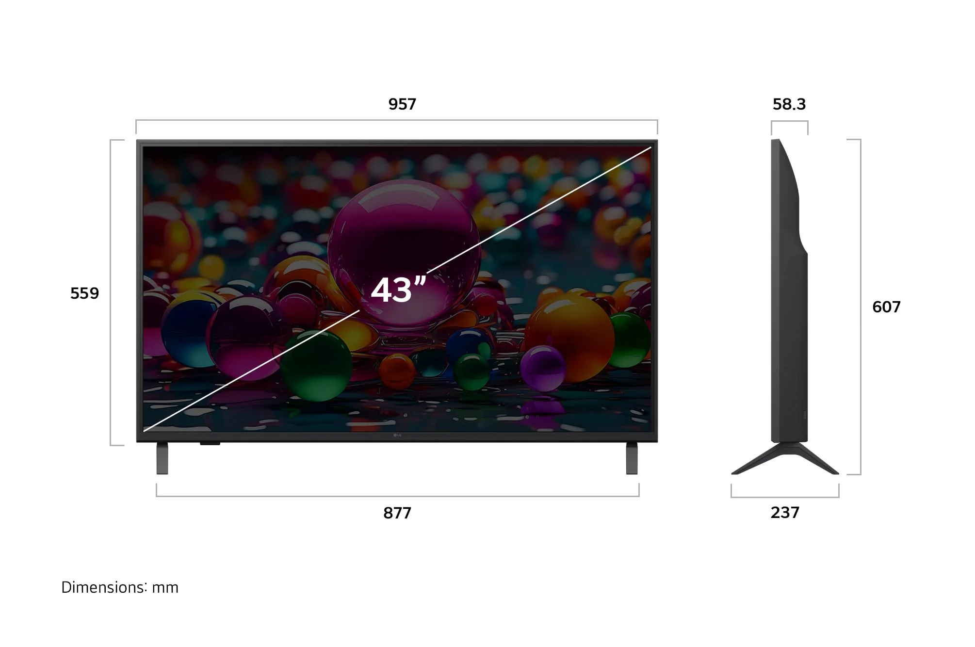 LG 43UA75006LA TV 43 Zoll (109 cm) 4K UHD AI TV (α7 Gen8 4K AI Prozessor, webOS 25, 60Hz) [Modelljahr 2025] - Image 7
