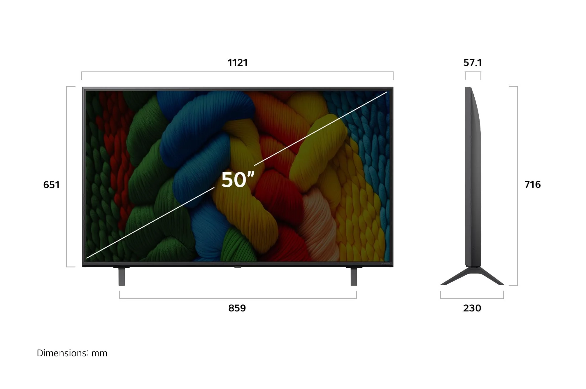 LG 50NANO80A6B TV 50 Zoll (127 cm) 4K NanoCell AI TV (α7 Gen8 4K AI Prozessor, webOS 25, 60Hz) [Modelljahr 2025] - Image 3