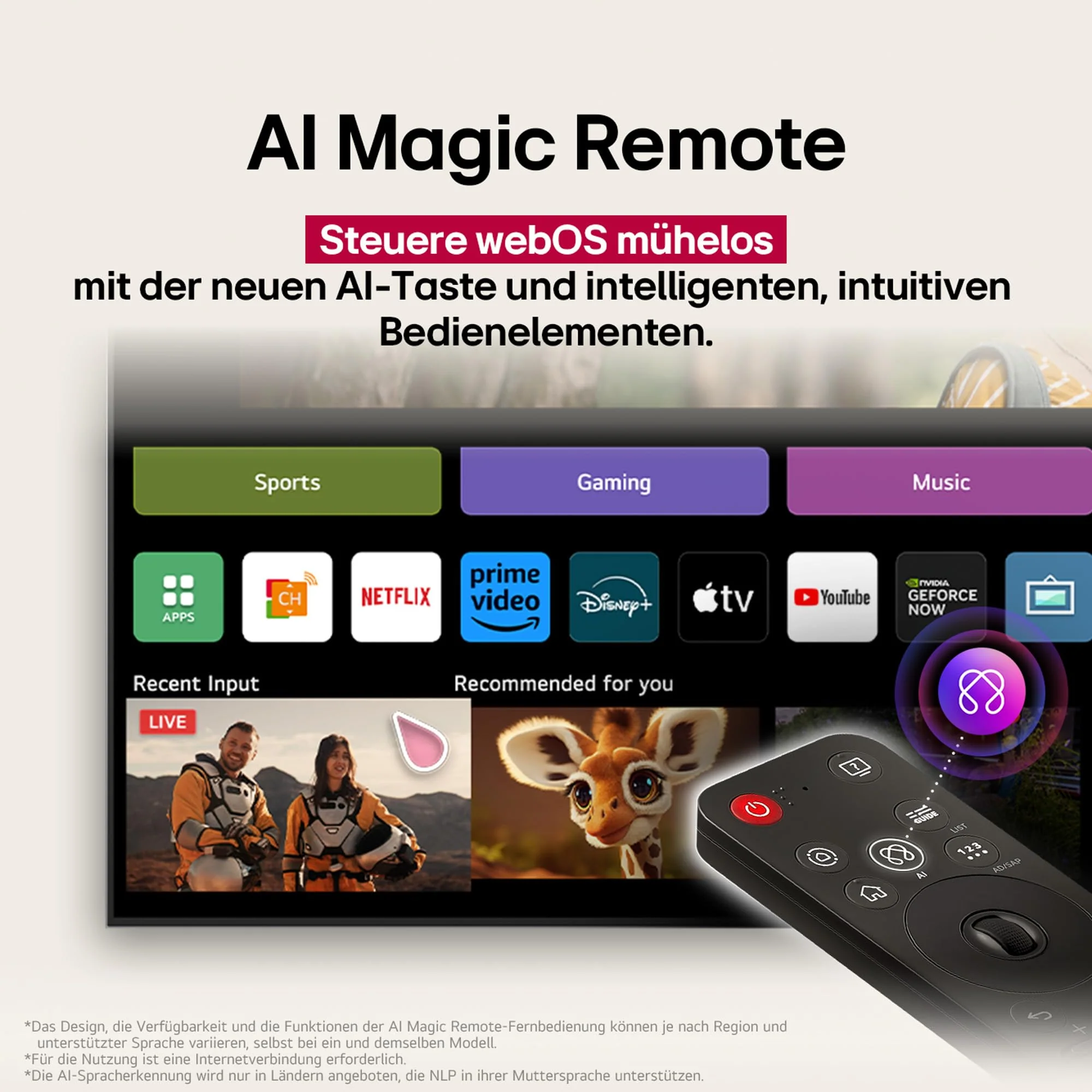 LG 50NANO80A6B TV 50 Zoll (127 cm) 4K NanoCell AI TV (α7 Gen8 4K AI Prozessor, webOS 25, 60Hz) [Modelljahr 2025] - Image 5
