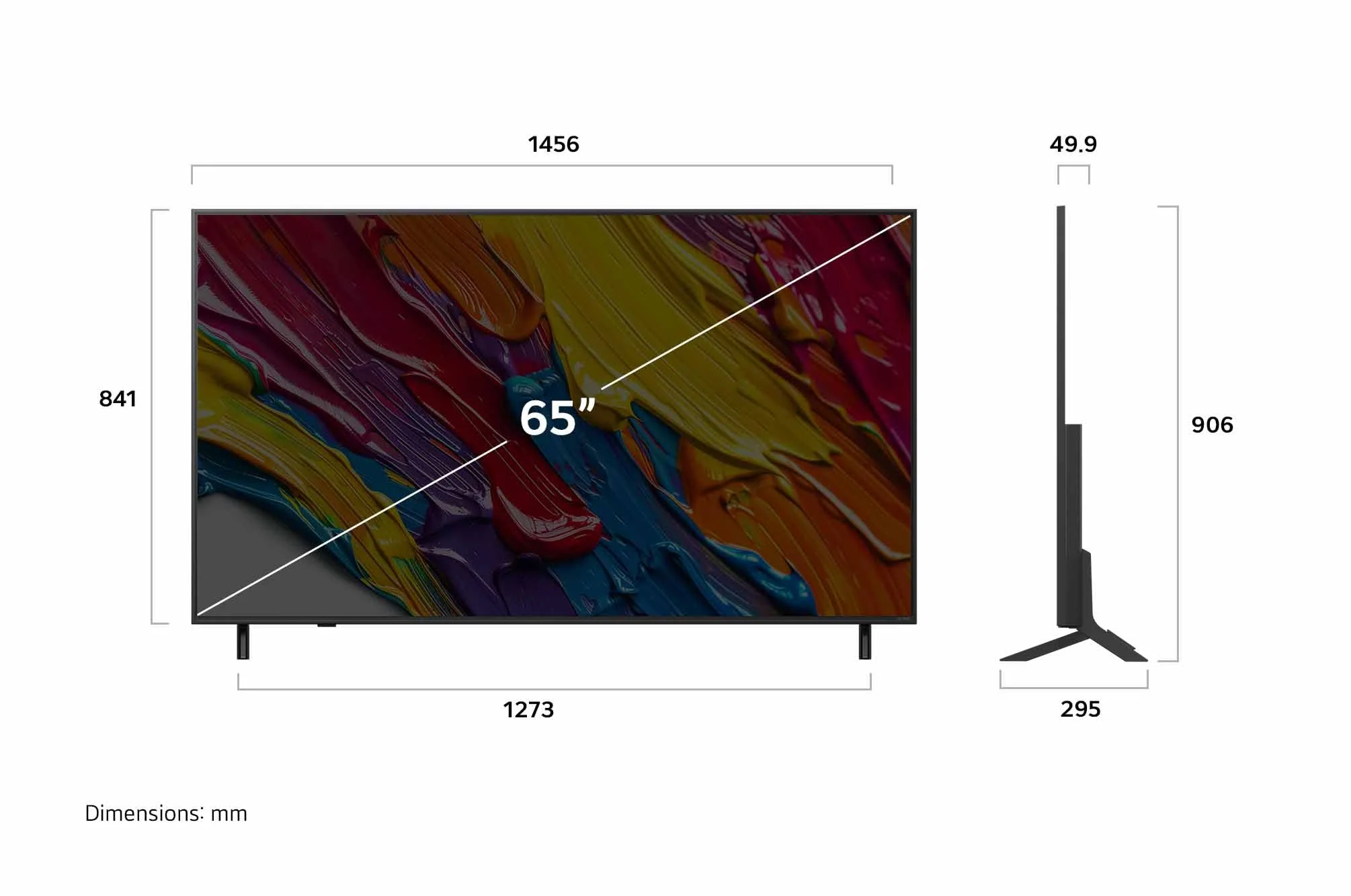 LG 65QNED82A6B TV 65 Zoll (165 cm) 4K QNED AI TV (α7 Gen8 4K AI Prozessor, webOS 25, 60Hz) [Modelljahr 2025] - Image 12
