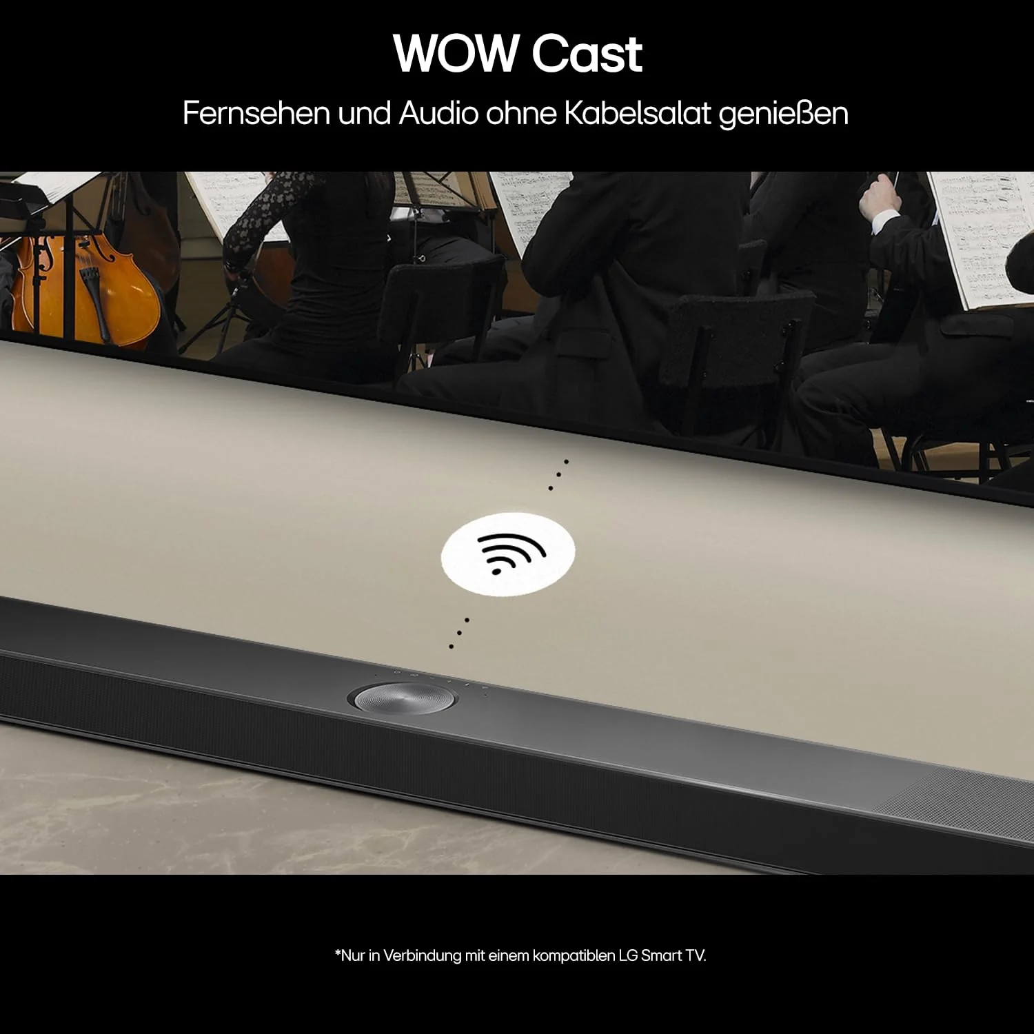 LG DS90TY 5.1.3 Dolby Atmos Soundbar (570W) mit kabellosem Subwoofer (Wow Cast, HDMI, Bluetooth) [2024], Schwarz - Image 4