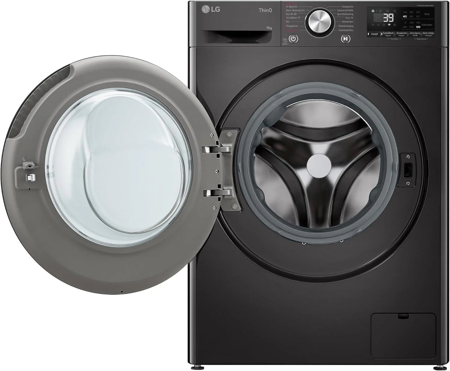 LG F2V7SLIM9B Waschmaschine | 9 kg | Energie A | Steam | Schwarz - Image 4