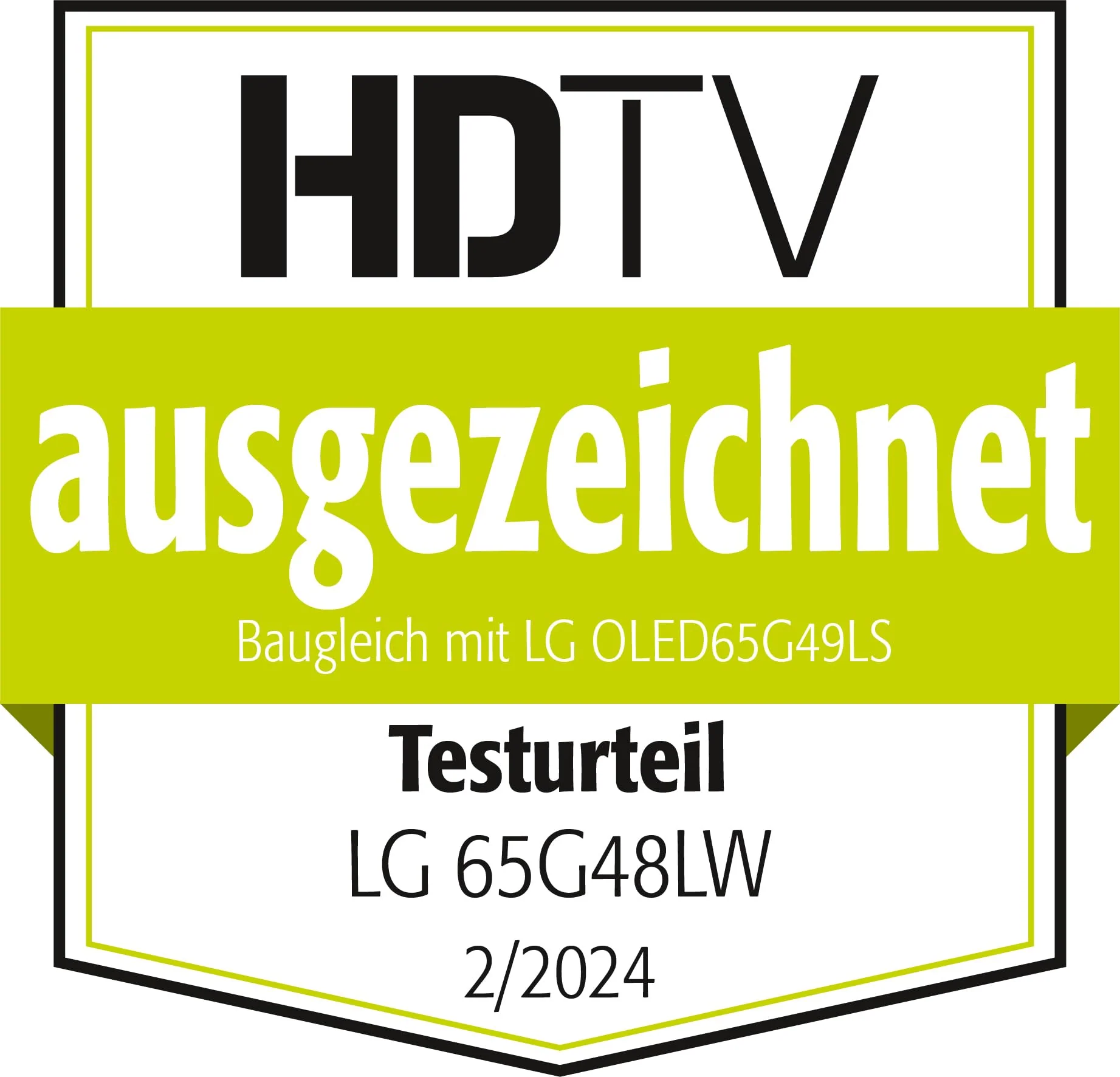 LG OLED65G48LW TV 65" (165 cm) OLED evo Fernseher (α11 4K AI-Prozessor, webOS 24, Dolby Vision, bis zu 120Hz) [Modelljahr 2024]
