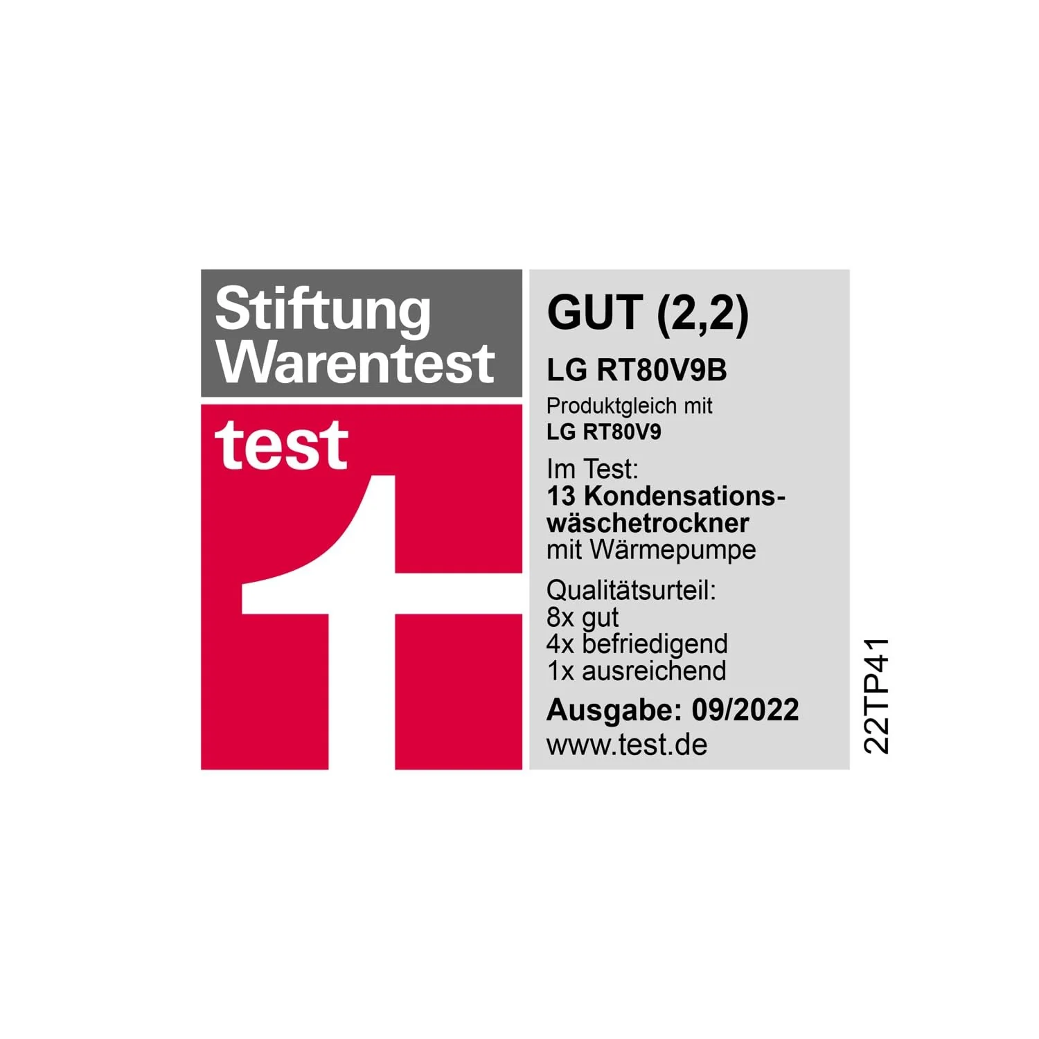 LG RT80V9B, Klasse A+++,Trockner 8 kg, Wärmepumpentrockner mit Kurzprogramm, Trockensensor, Trommelmaterial aus Edelstahl, 60 x 69 x 85 cm ꟷ Schwarz - Image 17