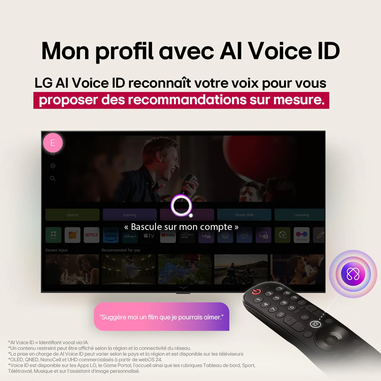 LG TV QNED AI 2025 | 50QNED8E | 50 Zoll (126 cm) | 4K UHD | HDR10 | webOS 25 | Telekommade AI Magic Remote | Alexa, Google Assistant | Netflix Disney+ C+ Prime Video | AirPlay 2 | Brillante - Image 4