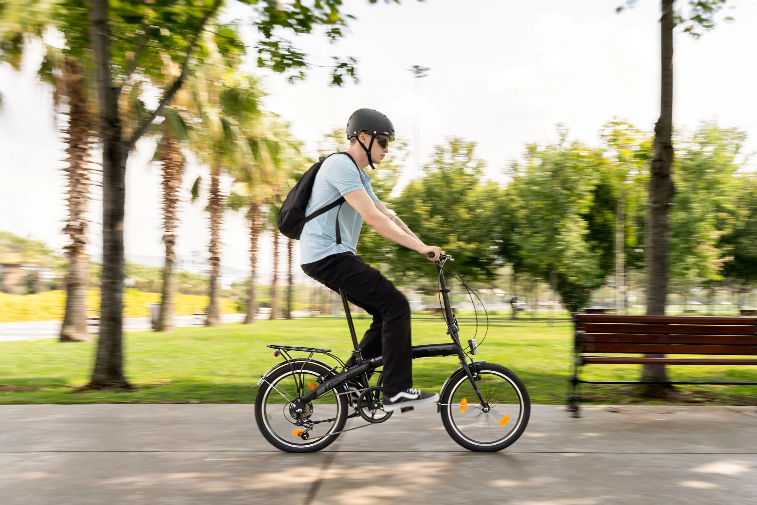 Licorne Bike CONSERES Premium Faltrad, Klapprad in 20 Zoll - Fahrrad für Herren, Jungen, Mädchen und Damen - Shimano 6 Gang-Schaltung - Hollandfahrrad - Schwarz/Rot - Image 6