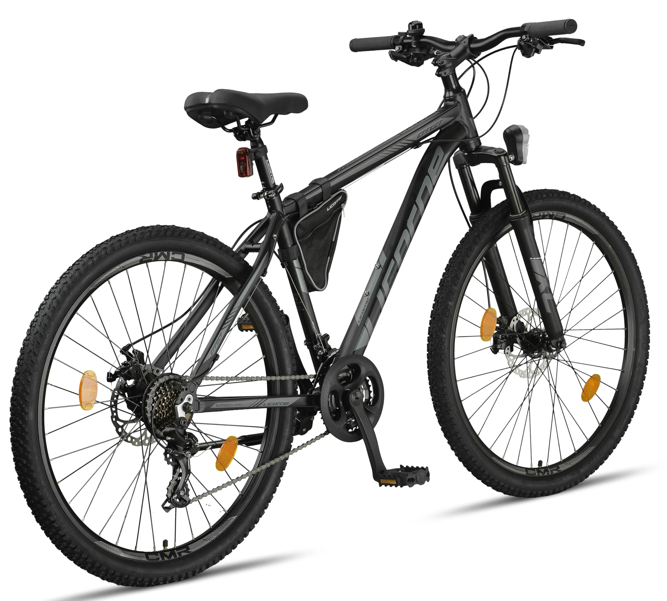 Licorne Bike Effect Premium Mountainbike Aluminium Discbremse Jungen Mädchen 21 Gang Schwarz/Anthrazit (2xDisc-Bremse) - Image 3