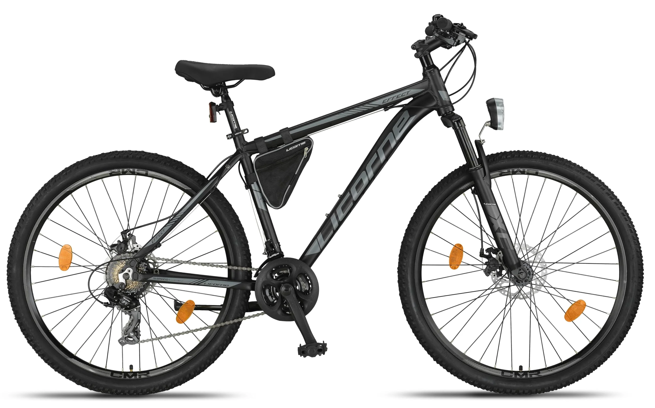 Licorne Bike Effect Premium Mountainbike Aluminium Discbremse Jungen Mädchen 21 Gang Schwarz/Anthrazit (2xDisc-Bremse) - Image 4